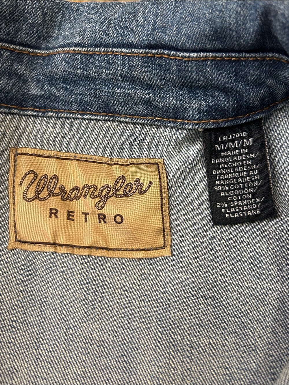 Wrangler Retro Texas Tech Red Raiders Denim Jean Jacket Women’s Size Medium - Picture 4 of 12